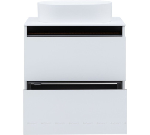 Тумба Allen Brau Activity 70 см белый матовый черный браш 1.34003.WM