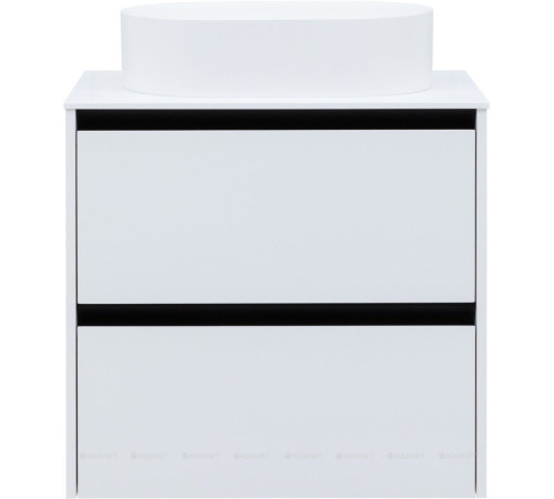 Тумба Allen Brau Activity 70 см белый матовый черный браш 1.34003.WM