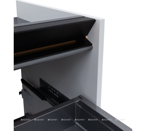 Тумба Allen Brau Activity 70 см белый матовый черный браш 1.34003.WM