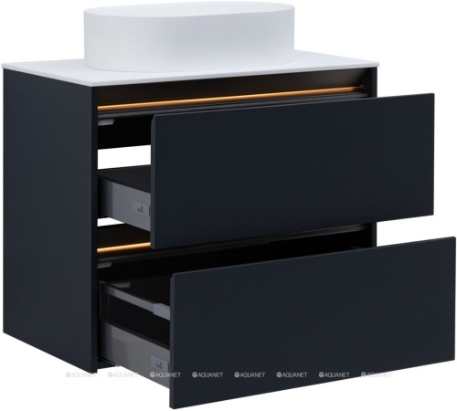 Тумба под раковину Allen Brau ACTIVITY 80 антрацит матовый/олива браш 1.34012.AM