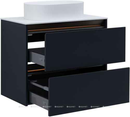 Тумба под раковину Allen Brau ACTIVITY 80 антрацит матовый/олива браш 1.34012.AM