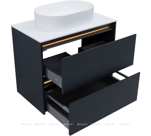 Тумба под раковину Allen Brau ACTIVITY 80 антрацит матовый/олива браш 1.34012.AM