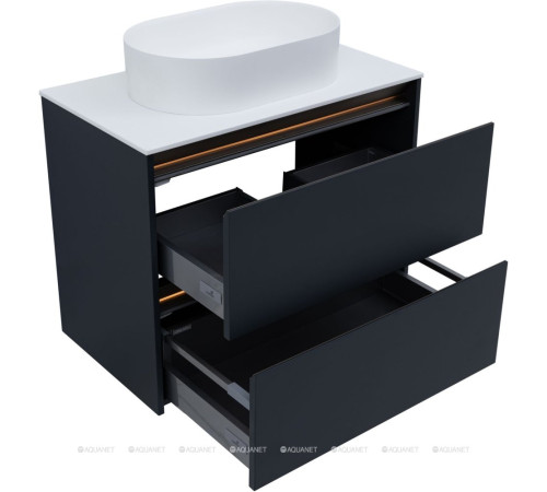 Тумба под раковину Allen Brau ACTIVITY 80 антрацит матовый/олива браш 1.34012.AM