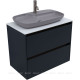 Тумба под раковину Allen Brau ACTIVITY 80 антрацит матовый/олива браш 1.34012.AM