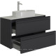 Тумба под раковину Allen Brau FANTASY 2.0 80 см антрацит матовый 1.11001.AM