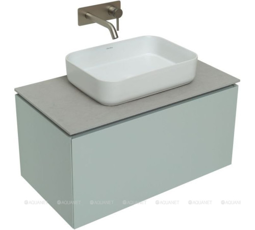 Тумба под раковину Allen Brau INFINITY 85 см 1+1 белый папирус матовый 1.21002.PWM