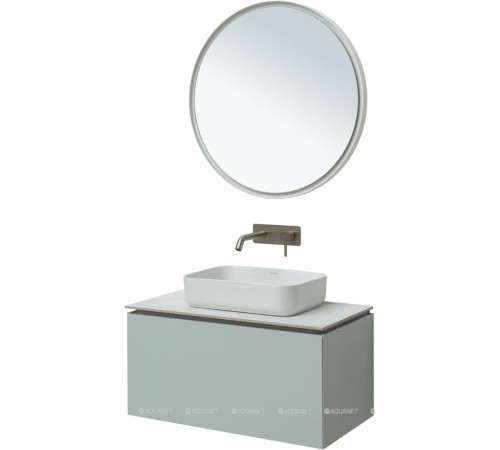 Тумба под раковину Allen Brau INFINITY 85 см 1+1 белый папирус матовый 1.21002.PWM