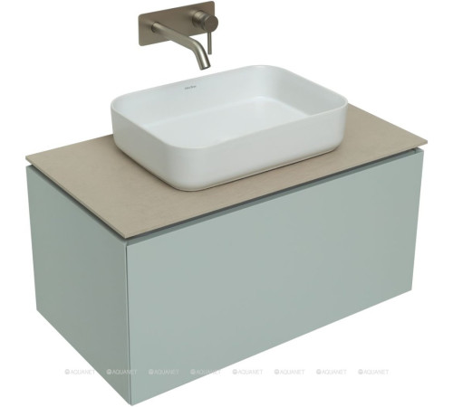 Тумба под раковину Allen Brau INFINITY 85 см 1+1 белый папирус матовый 1.21002.PWM