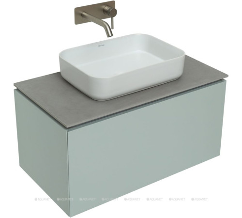 Тумба под раковину Allen Brau INFINITY 85 см 1+1 белый папирус матовый 1.21002.PWM