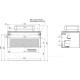 Тумба под раковину Allen Brau INFINITY 85 см 1+1 белый папирус матовый 1.21002.PWM
