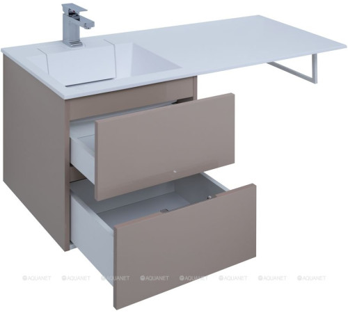 Тумба под раковину Aquanet Алвита 48 капучино 00243661