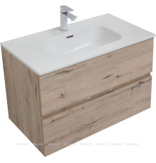 Тумба под раковину Aquanet Алвита new 80 напольная дуб веллингтон белый 00277517