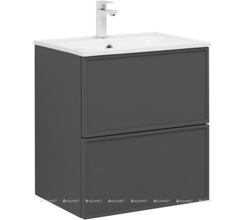 Тумба под раковину Aquanet Art 60 ясень графит 00329063