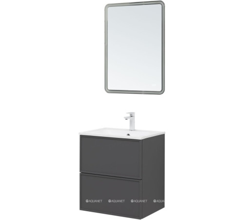 Тумба под раковину Aquanet Art 60 ясень графит 00329063