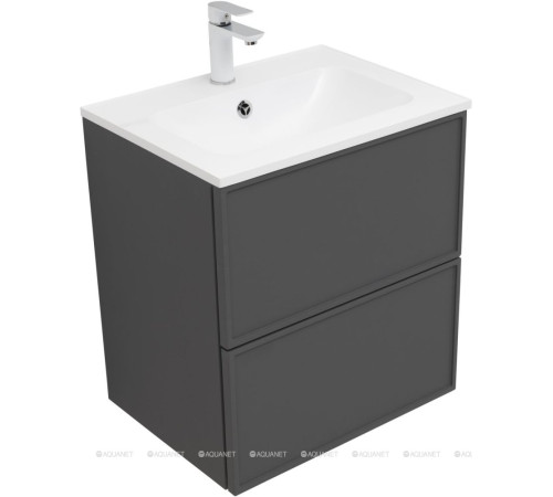 Тумба под раковину Aquanet Art 60 ясень графит 00329063