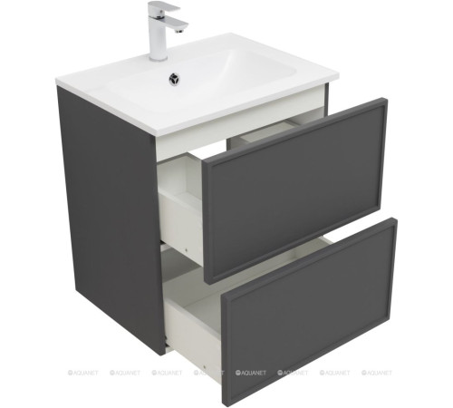 Тумба под раковину Aquanet Art 60 ясень графит 00329063