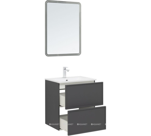 Тумба под раковину Aquanet Art 60 ясень графит 00329063