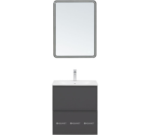 Тумба под раковину Aquanet Art 60 ясень графит 00329063