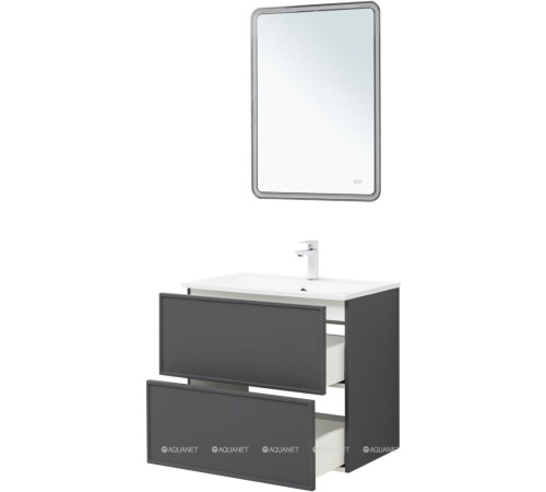 Тумба для раковины Aquanet Арт 75 ясень графит 00329064