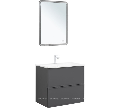 Тумба для раковины Aquanet Арт 75 ясень графит 00329064