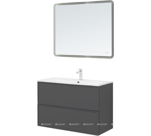 Тумба под раковину Aquanet Арт 90 ясень графит 00329613