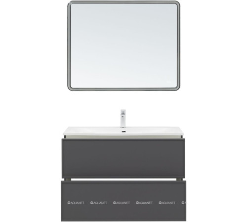 Тумба под раковину Aquanet Арт 90 ясень графит 00329613