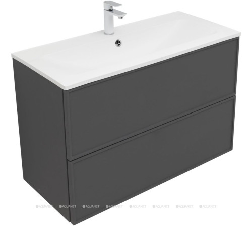 Тумба под раковину Aquanet Арт 90 ясень графит 00329613