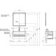Тумба под раковину Aquanet Беркли 80 белый глянец/дуб рошелье 00254290