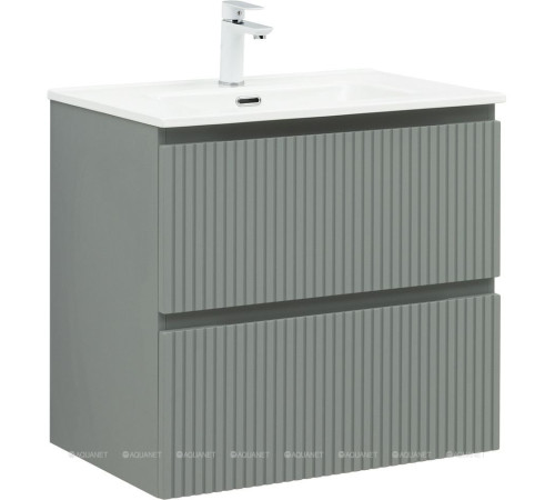 Тумба под раковину Aquanet Джейн 70 (Flat) мисти грин 00335433