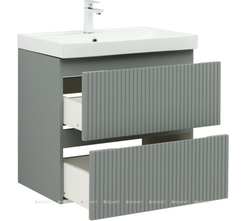 Тумба под раковину Aquanet Джейн 70 (Flat) мисти грин 00335433