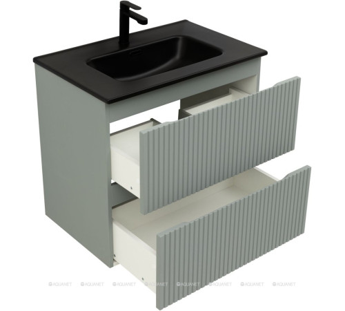 Тумба под раковину Aquanet Джейн 70 (Flat) мисти грин 00335433