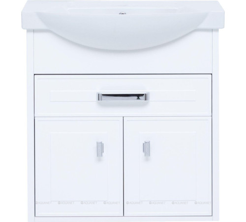 Тумба под раковину Aquanet Монро 65 белый матовый 1 ящик 2 дверцы 00235589