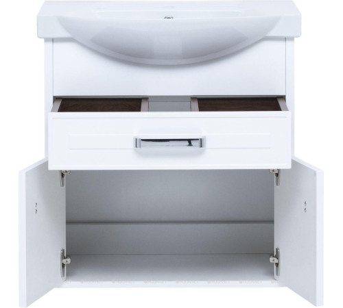 Тумба под раковину Aquanet Монро 65 белый матовый 1 ящик 2 дверцы 00235589
