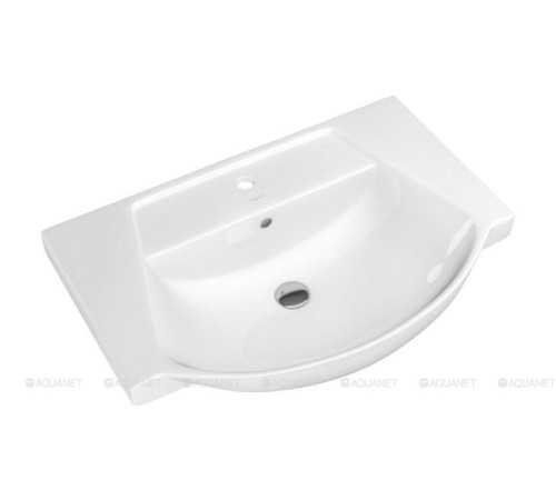 Тумба под раковину Aquanet Монро 65 белый матовый 1 ящик 2 дверцы 00235589