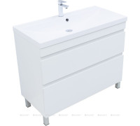 Тумба напольная Aquanet Нота new 100 2 ящика белый глянец 00344150