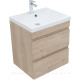 Тумба под раковину Aquanet Нота New 58 дуб светлый 00334197