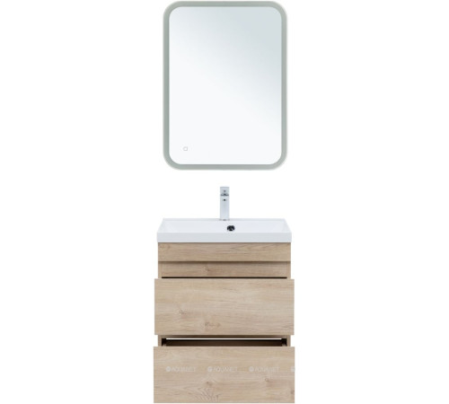 Тумба под раковину Aquanet Нота New 58 дуб светлый 00334197