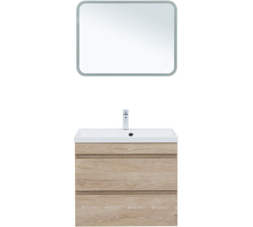 Тумба под раковину Aquanet Нота New 75 дуб светлый 00334198