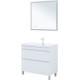 Тумба под раковину Aquanet Нота New 90 напольная 2 ящика белый глянец 00344147