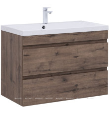 Тумба под раковину Aquanet Нота New 90 дуб веллингтон табак 00334193