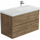Тумба под раковину Aquanet Nova Lite 2.0 100 R 2 ящика дуб рустикальный 00346319