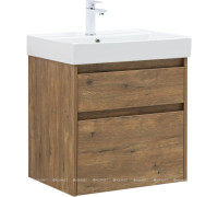 Тумба под раковину Aquanet Nova Lite 2.0 60 2 ящика дуб рустикальный 00346315
