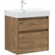 Тумба под раковину Aquanet Nova Lite 2.0 60 2 ящика дуб рустикальный 00346315