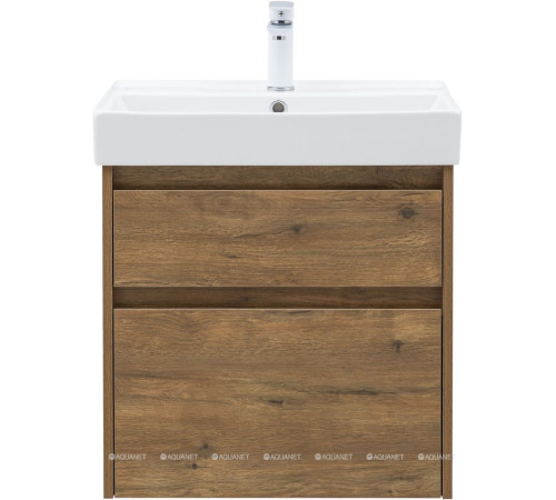 Тумба под раковину Aquanet Nova Lite 2.0 60 2 ящика дуб рустикальный 00346315