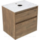 Тумба под раковину Aquanet Nova Lite 2.0 60 2 ящика дуб рустикальный 00346315