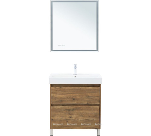 Тумба под раковину Aquanet Nova Lite 2.0 75 напольная дуб рустикальный 00346344