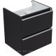 Тумба под раковину Aquanet Вега 50 2 ящика черный 00329594