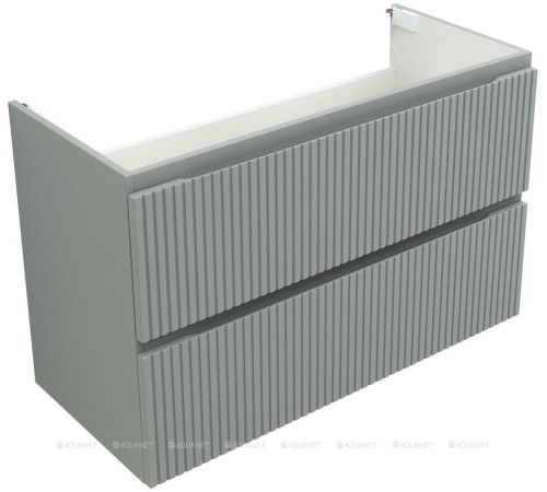 Тумба с раковиной Aquanet Джейн 100 раковина Flat мисти грин 00332532