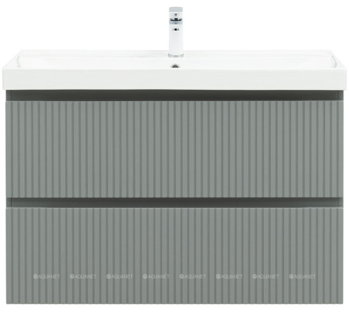Тумба с раковиной Aquanet Джейн 100 раковина Flat мисти грин 00332532