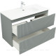 Тумба с раковиной Aquanet Джейн 100 раковина Flat мисти грин 00332532